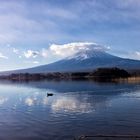 den Blick auf den Fuji gerichtet