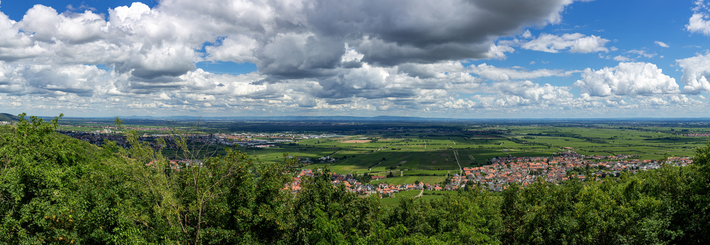 Den Blick vom Hambacher Schloss