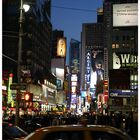 den Broadway in Richtung TimeSquare hinunter...