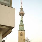 Den Fernsehturm Huckepack