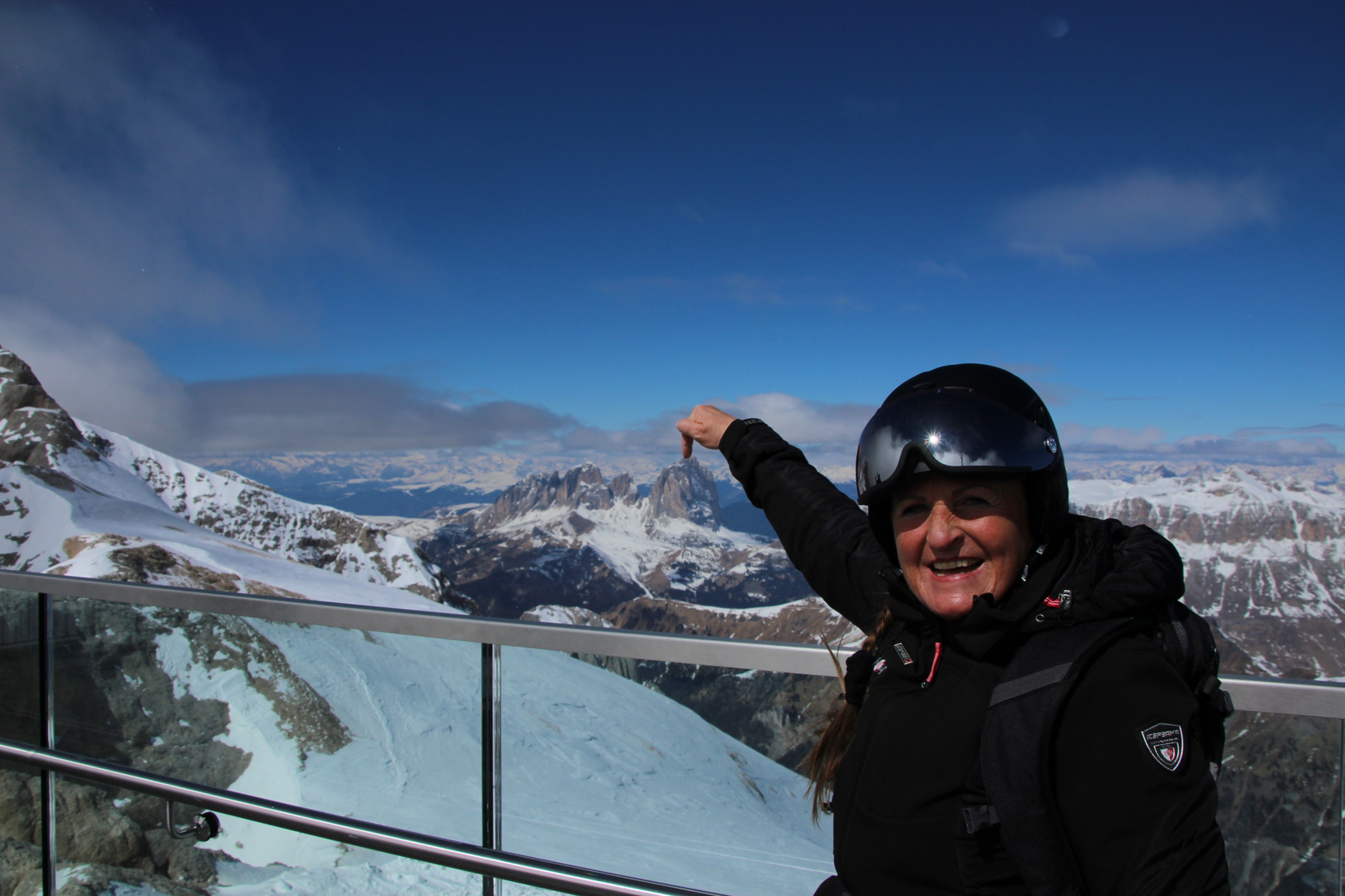 Den Finger auf dem Langkofel