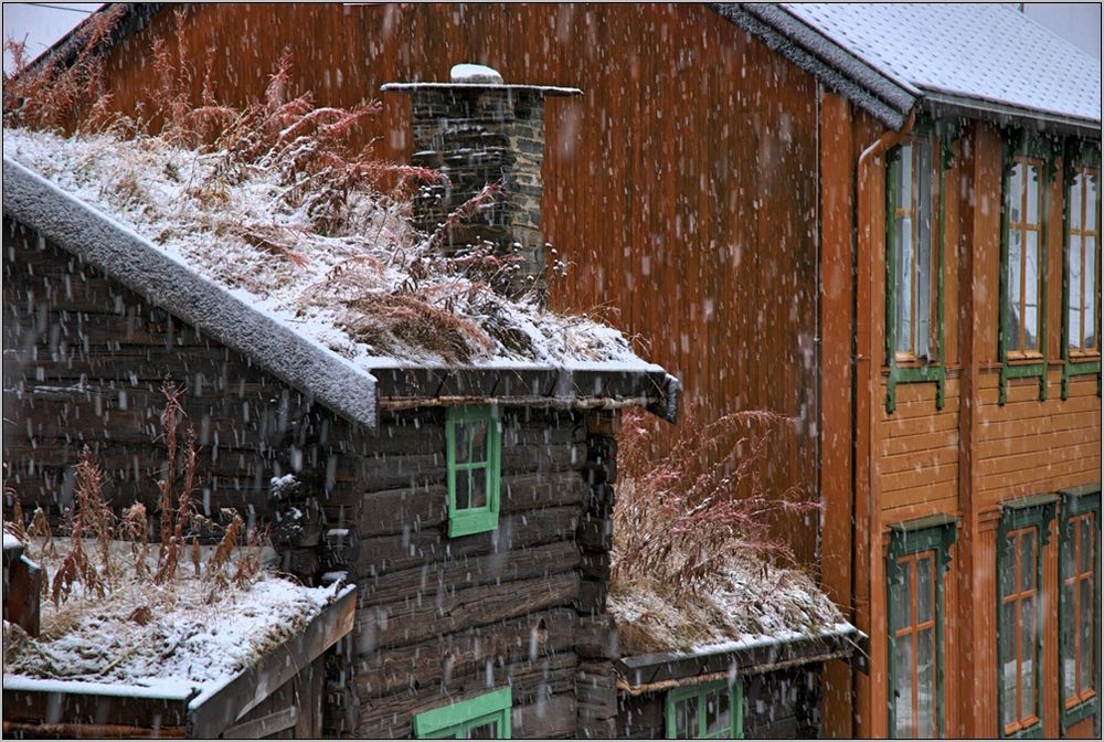 Den første snøen ...