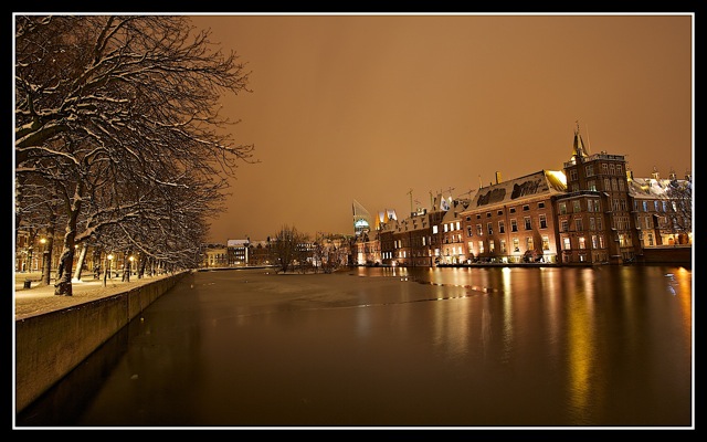 Den Haag - Hofvijver by night