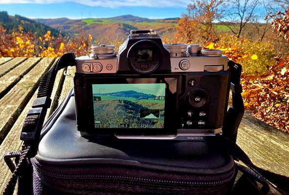 Den Herbst vor der Linse