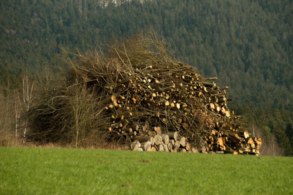 Den Lagerbestand aufgetürmt