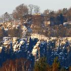 Den Schnee auf der Bastei musste ich am letzten Tag vor dem Tauwetter...