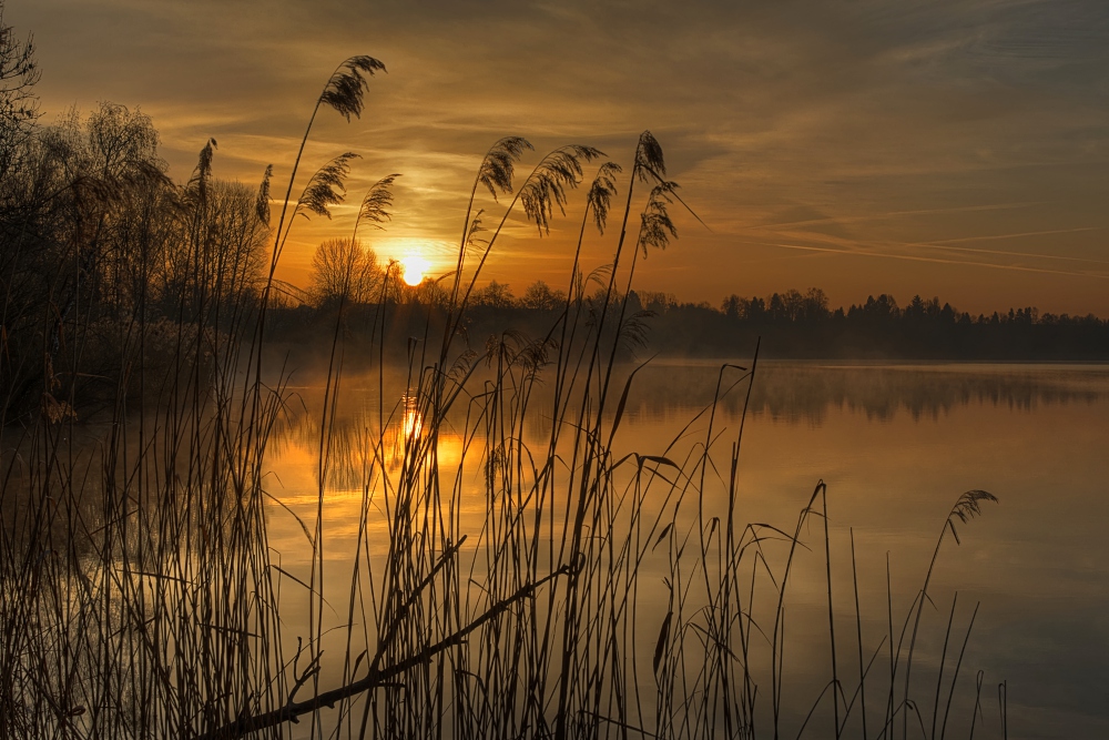 Den Sonnenaufgang genießen