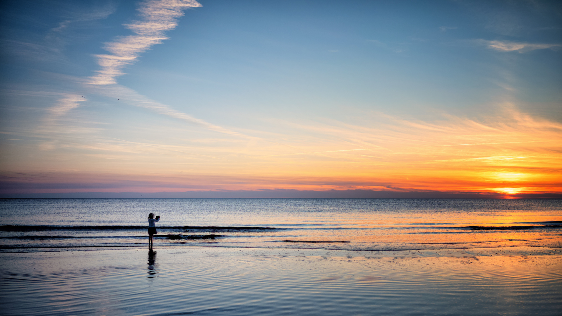 den Sonnenuntergang fotografieren