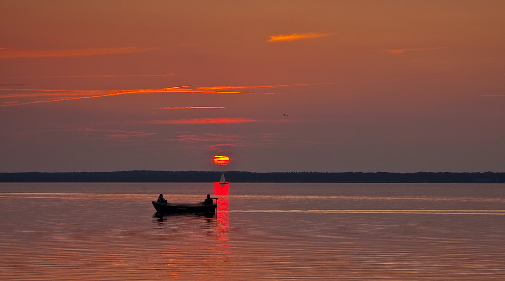 den Sonnenuntergang geniessen