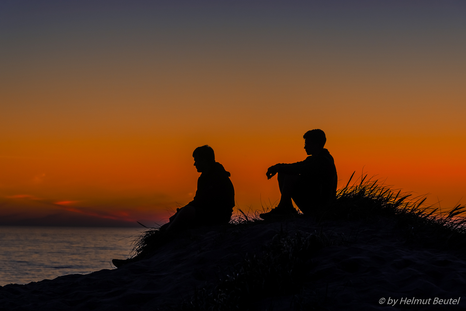 Den Sonnenuntergang genießen