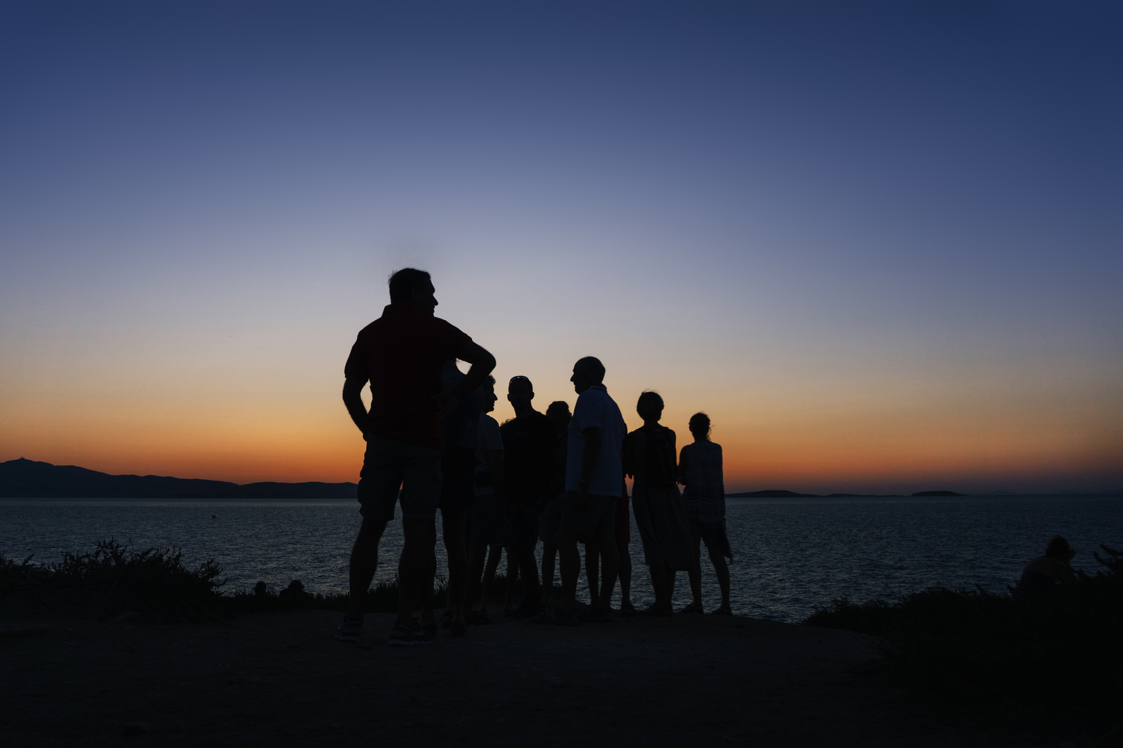 Den Sonnenuntergang schauen