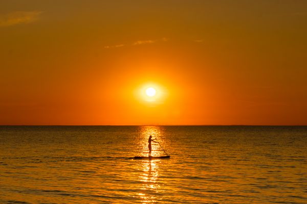 Den Sonnenuntergang vor der Insel Poel erleben