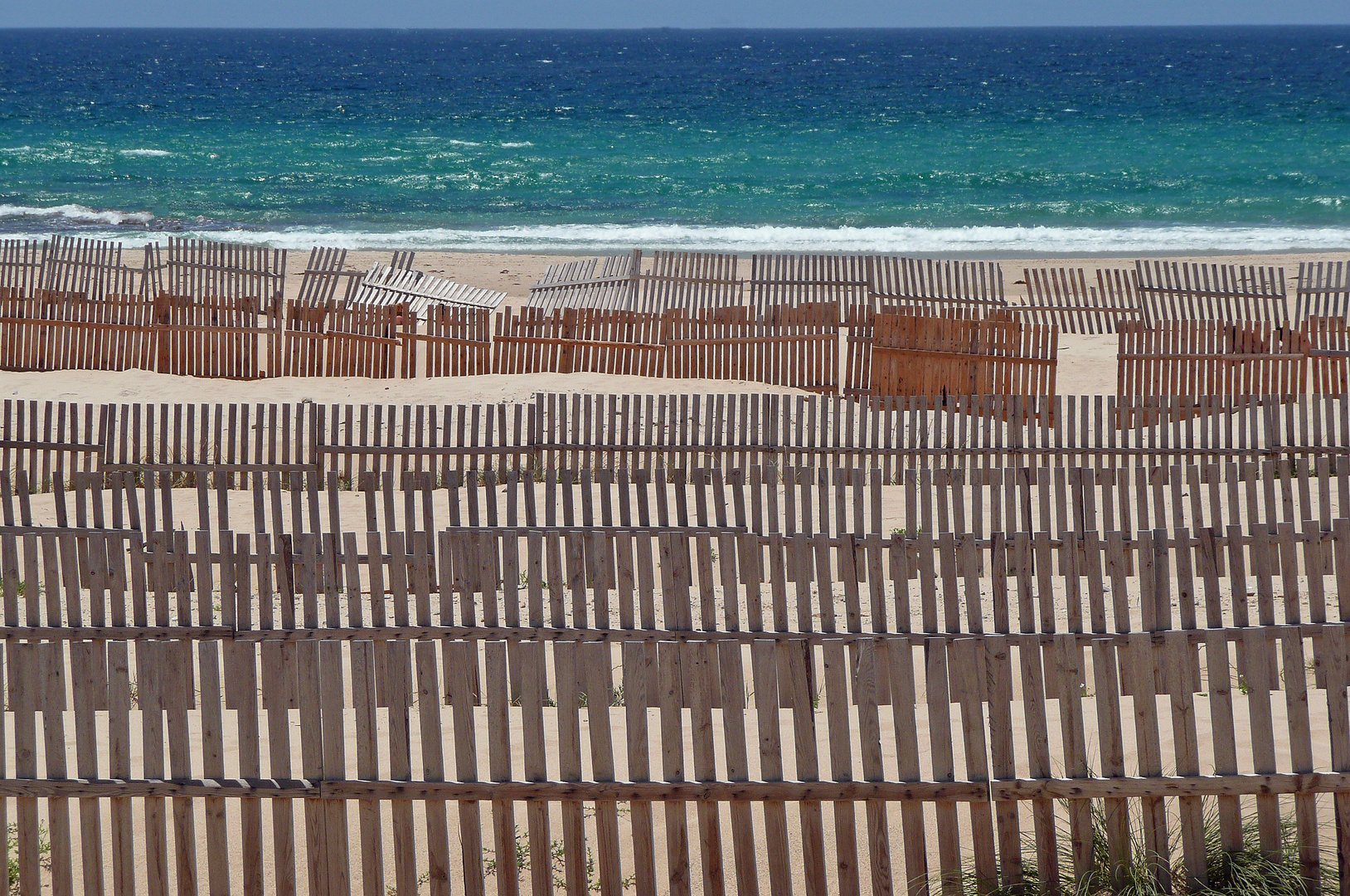 ...den Strand vor lauter Zaun nicht