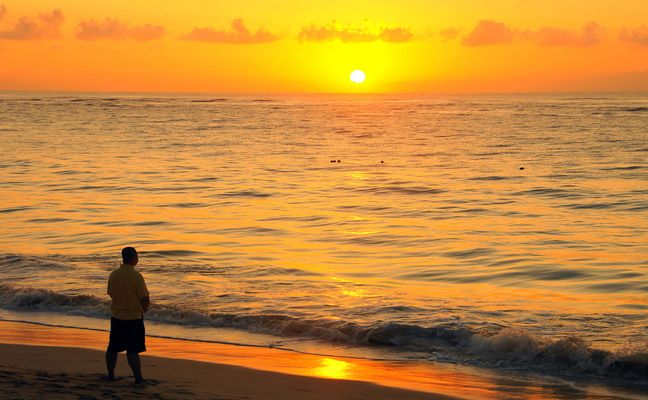 Den Tag ausklingen lassen.