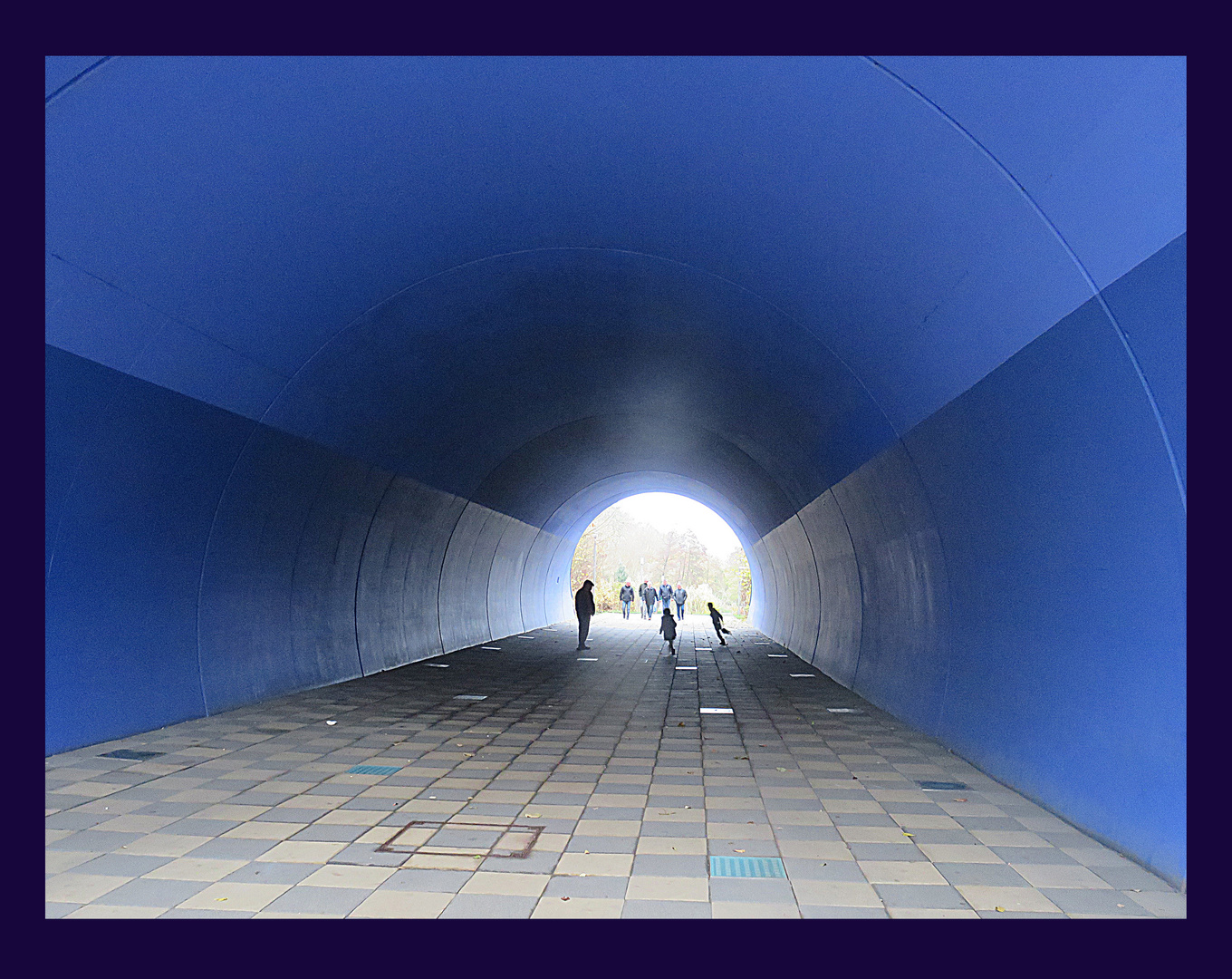 Den Tunnel passieren