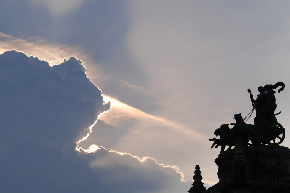 Den Wolken trozend der Sonne entgegen...