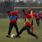 Deniz Kadah und Fabian Hergesell wärend des Trainings im Sportpart der düsseldorfer LTU Arena