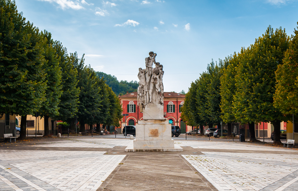 Denkmal für verunglückte Steinbrucharbeiter in Carrara