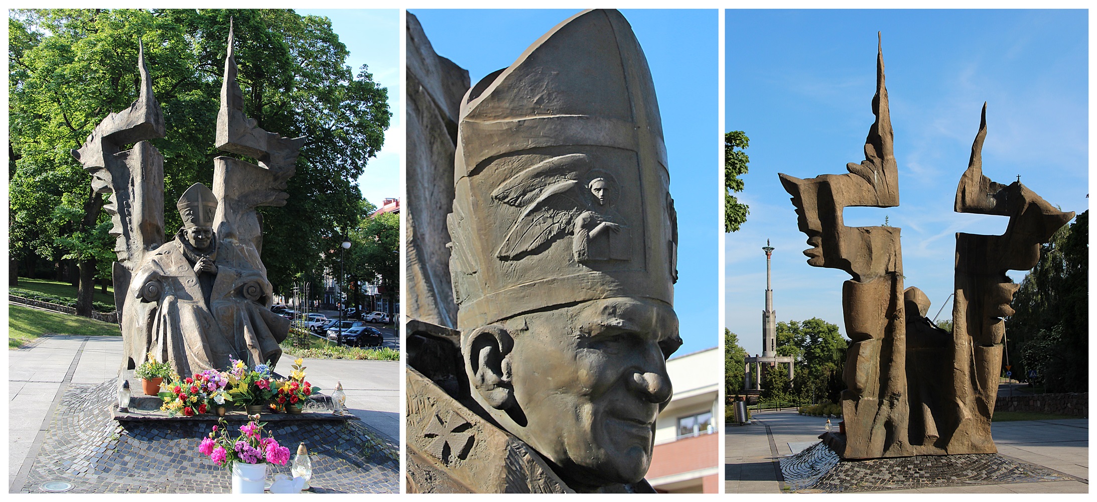 Denkmal P Johannes-Paul II. in Stargard