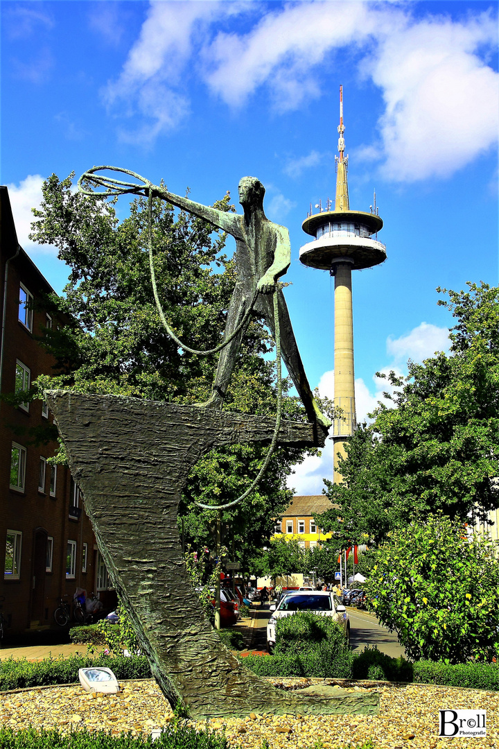 Denkmal Peter Minuit in Wesel am Niederrhein