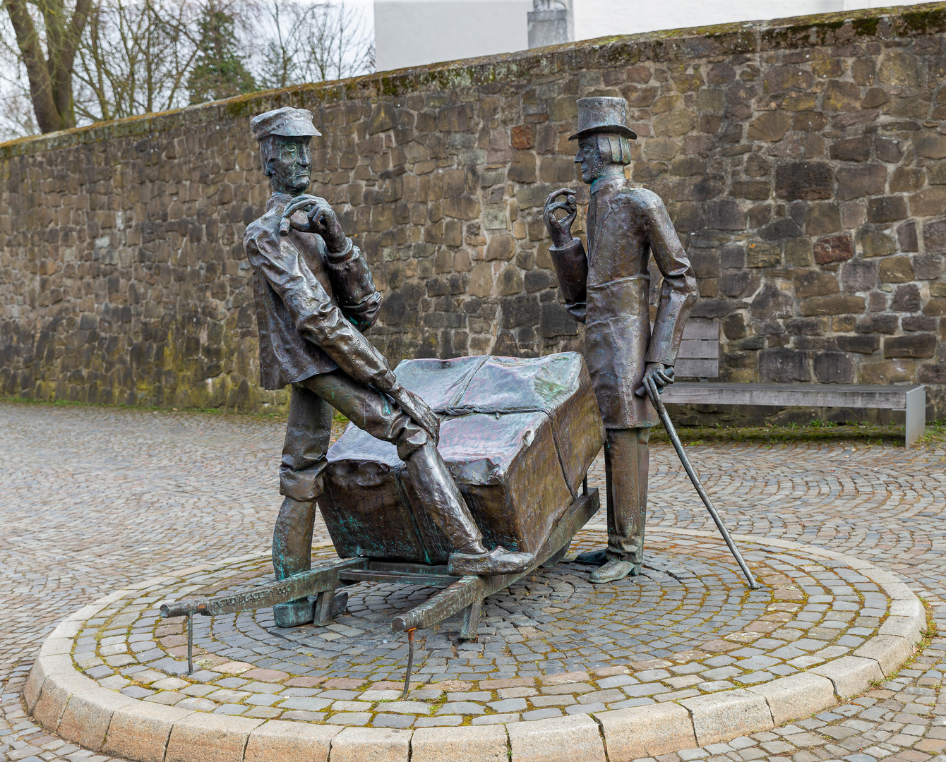 Denkmal Steinmeister und Wellensiek in Bünde.