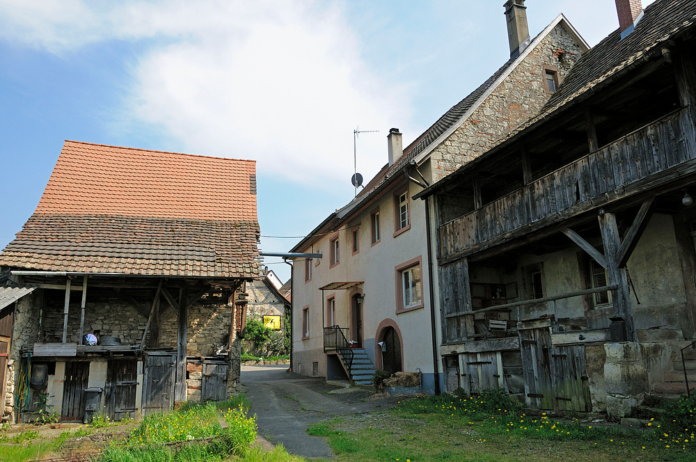 Denkmalgeschützes Gehöft in Ötlingen (OT v. Weil a. Rh.) Nr.6