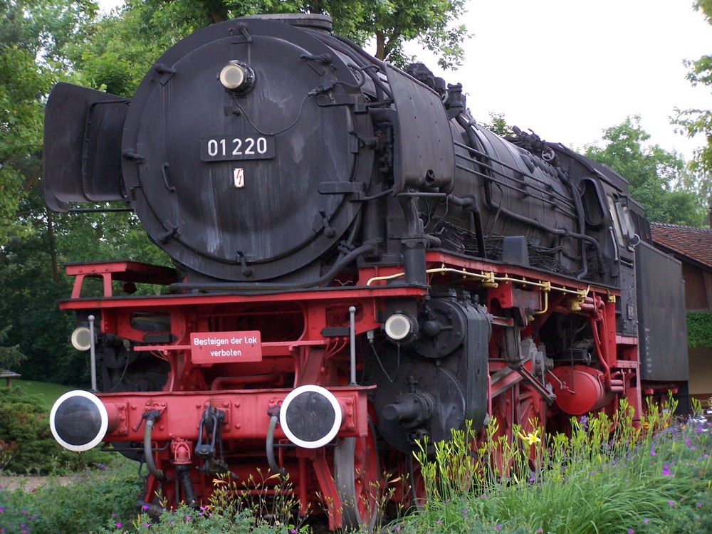 Denkmallok Baureihe 01 220 in Treuchtlingen