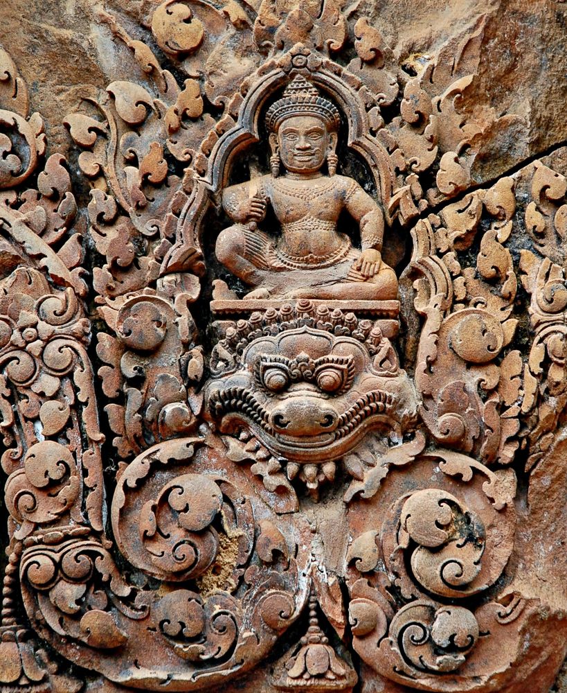 dentelle de pierre (détail banteay srei)