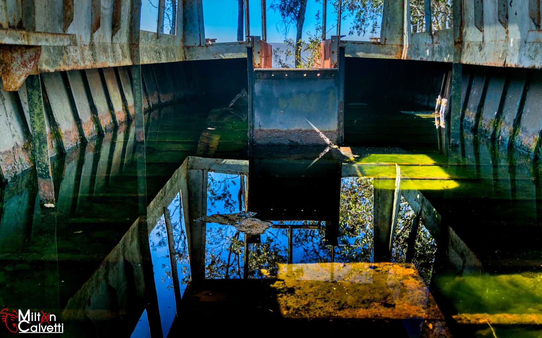 Dentro de barco