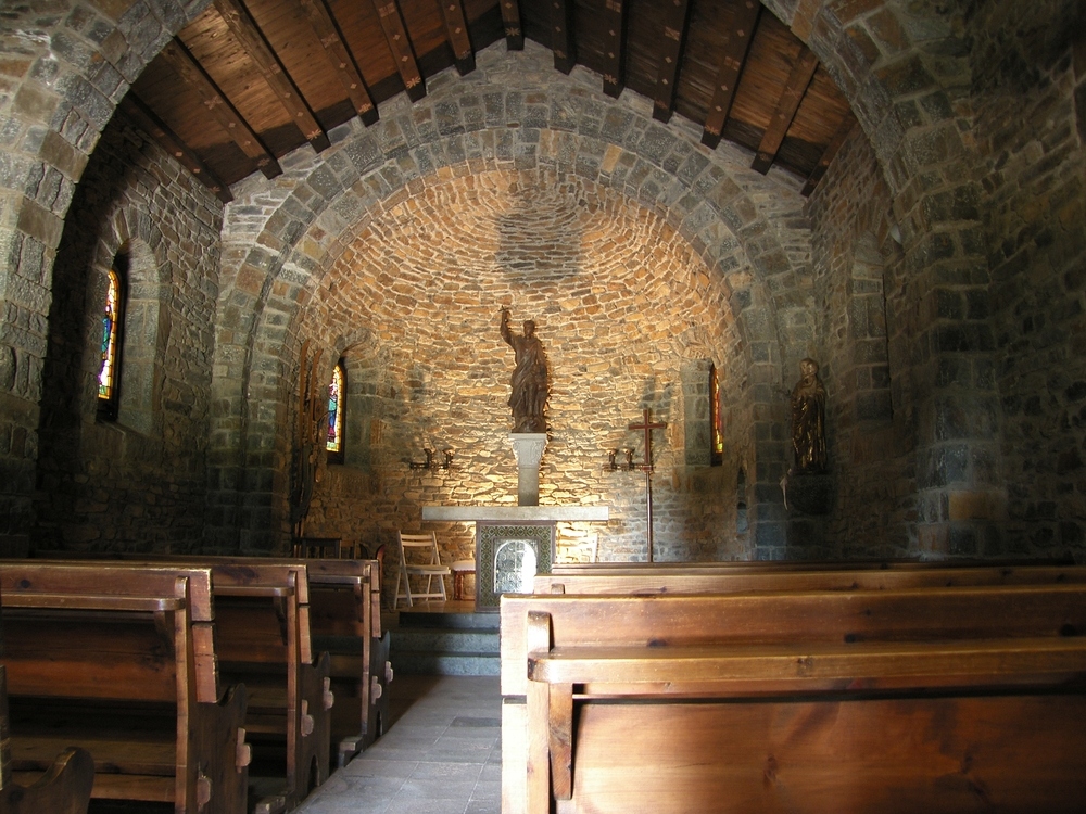 Dentro de la Ermita de Sant Bernat