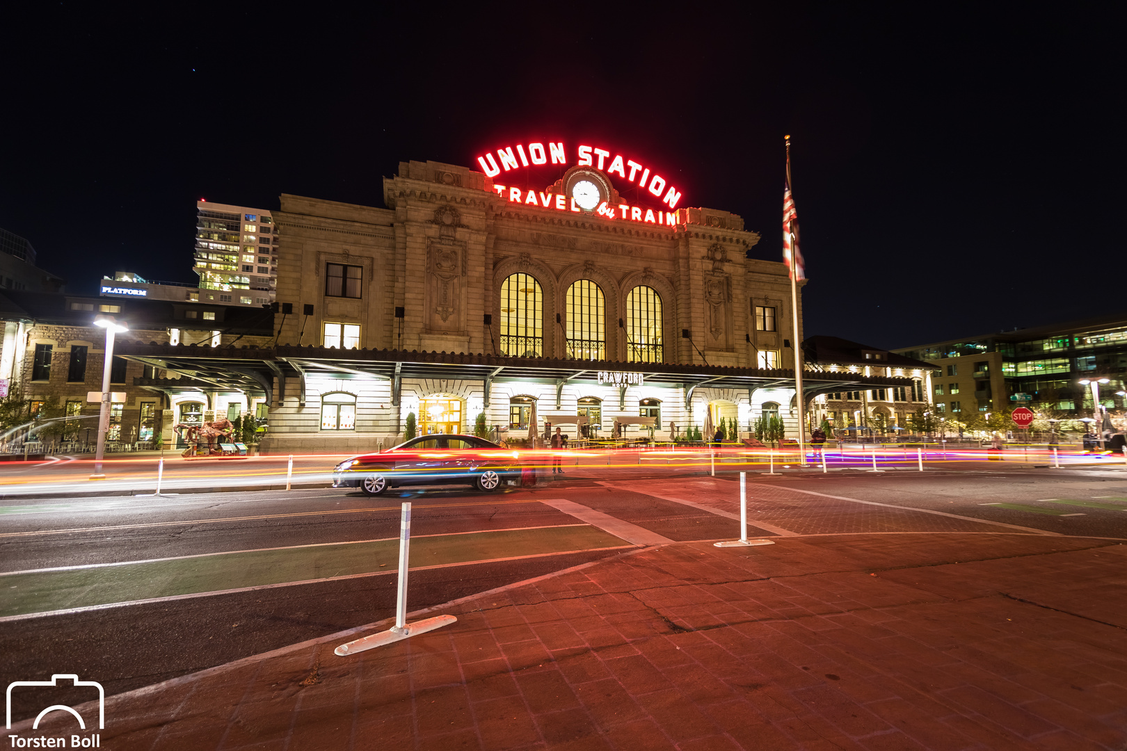 Denver Union Station  by Night