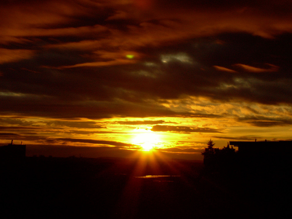 Denzlingen: Sonnenuntergang