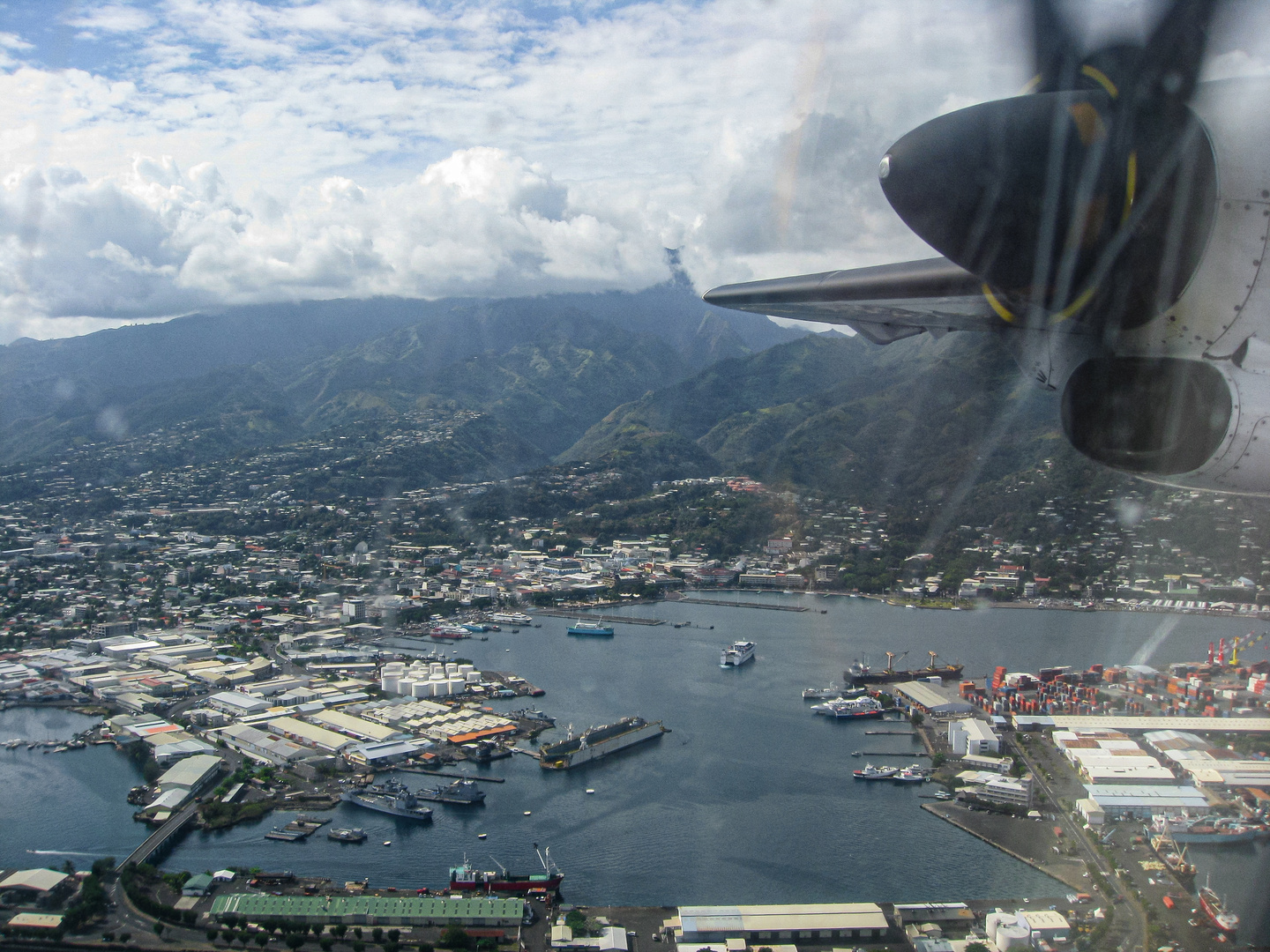 Départ à Papeete