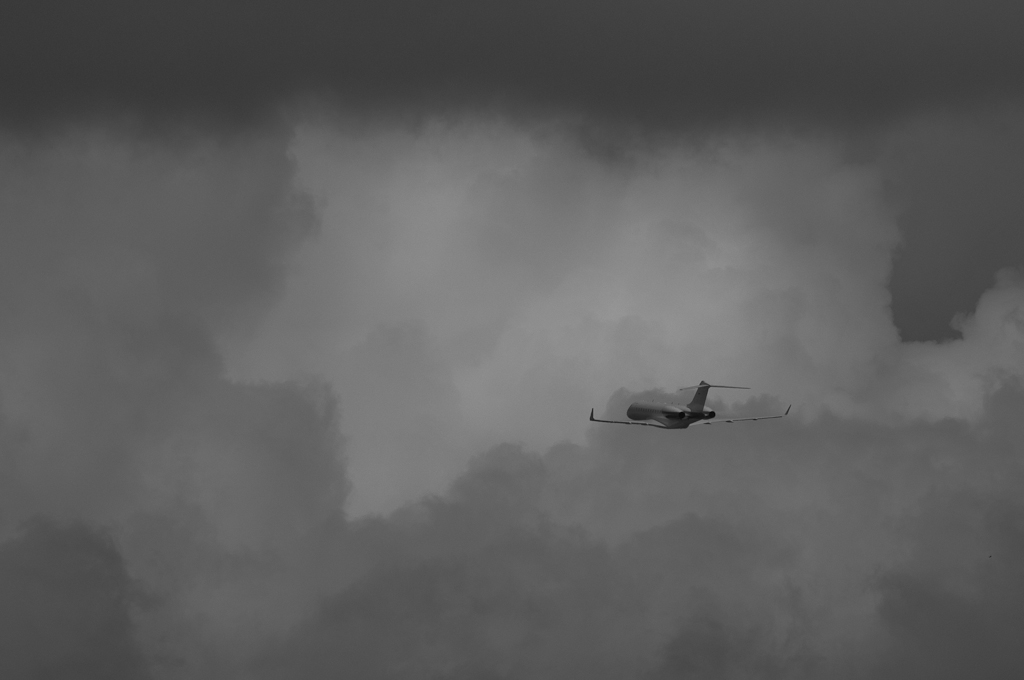 Departure into clouds