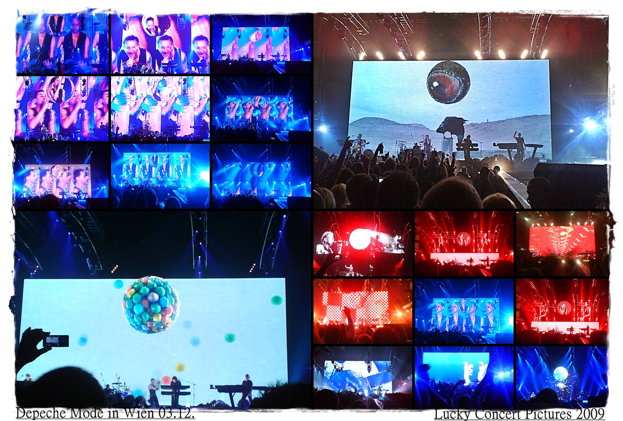 Depeche Mode in Wien - HandyPic Collage