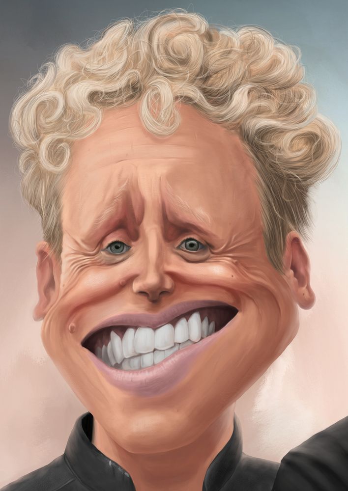 Depeche Mode Karikatur, Detail Martin Gore