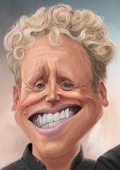 Depeche Mode Karikatur, Detail Martin Gore