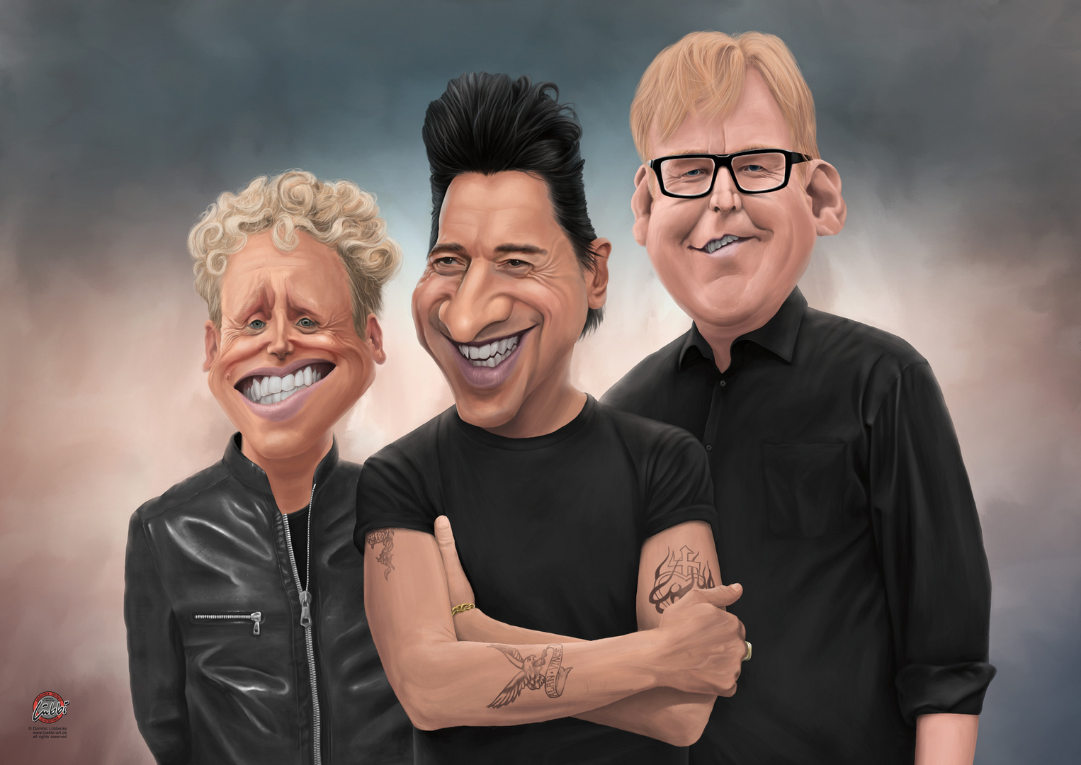 Depeche Mode Karikatur [www.luebbi-art.de]