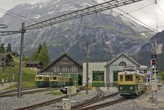 Depot der Wengernalpbahn in Grindelwald