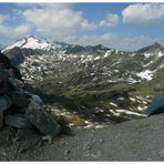 Depuis la Hourquette de Caderolles 2495m, lac de Bastan ou de Port Bielh.