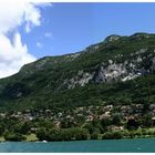 Depuis le lac d'Annecy : massif des Bauges