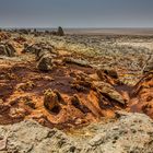 Depuis le site de Dalol, le Danakil à perte de vue...