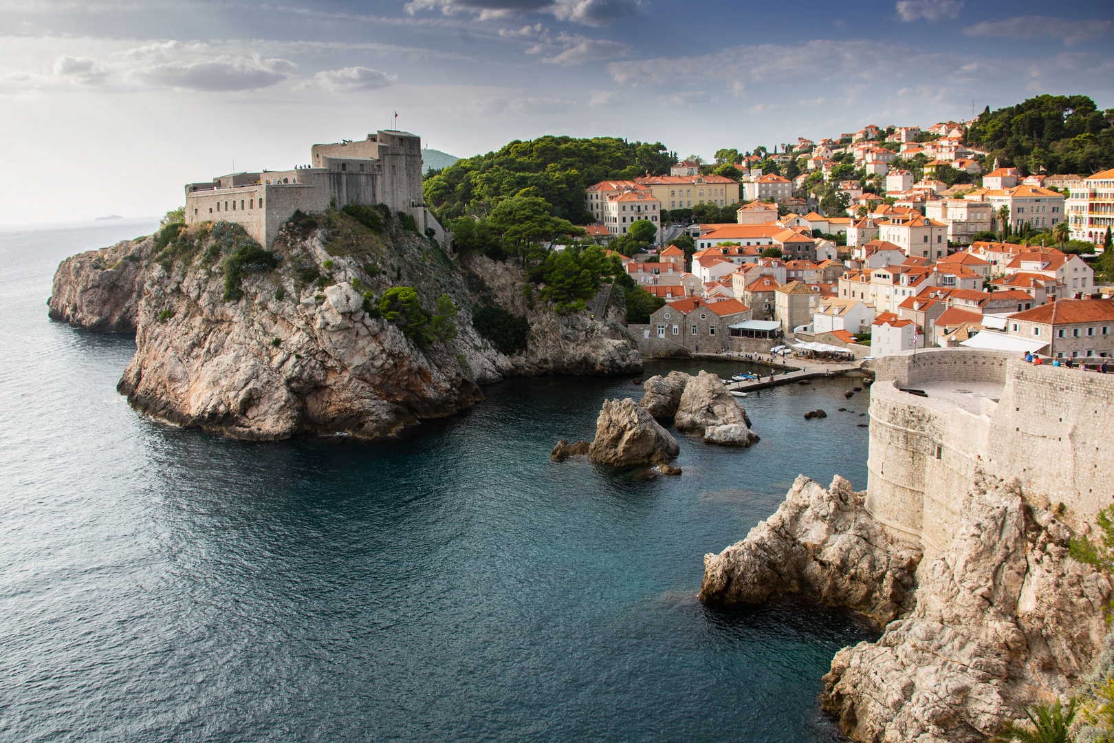 Depuis les remparts de Dubrovnik.