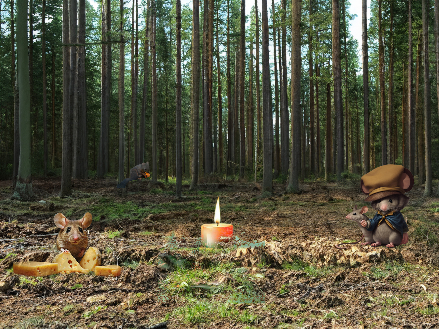 Der 1. Advent für die Tiere im Wald