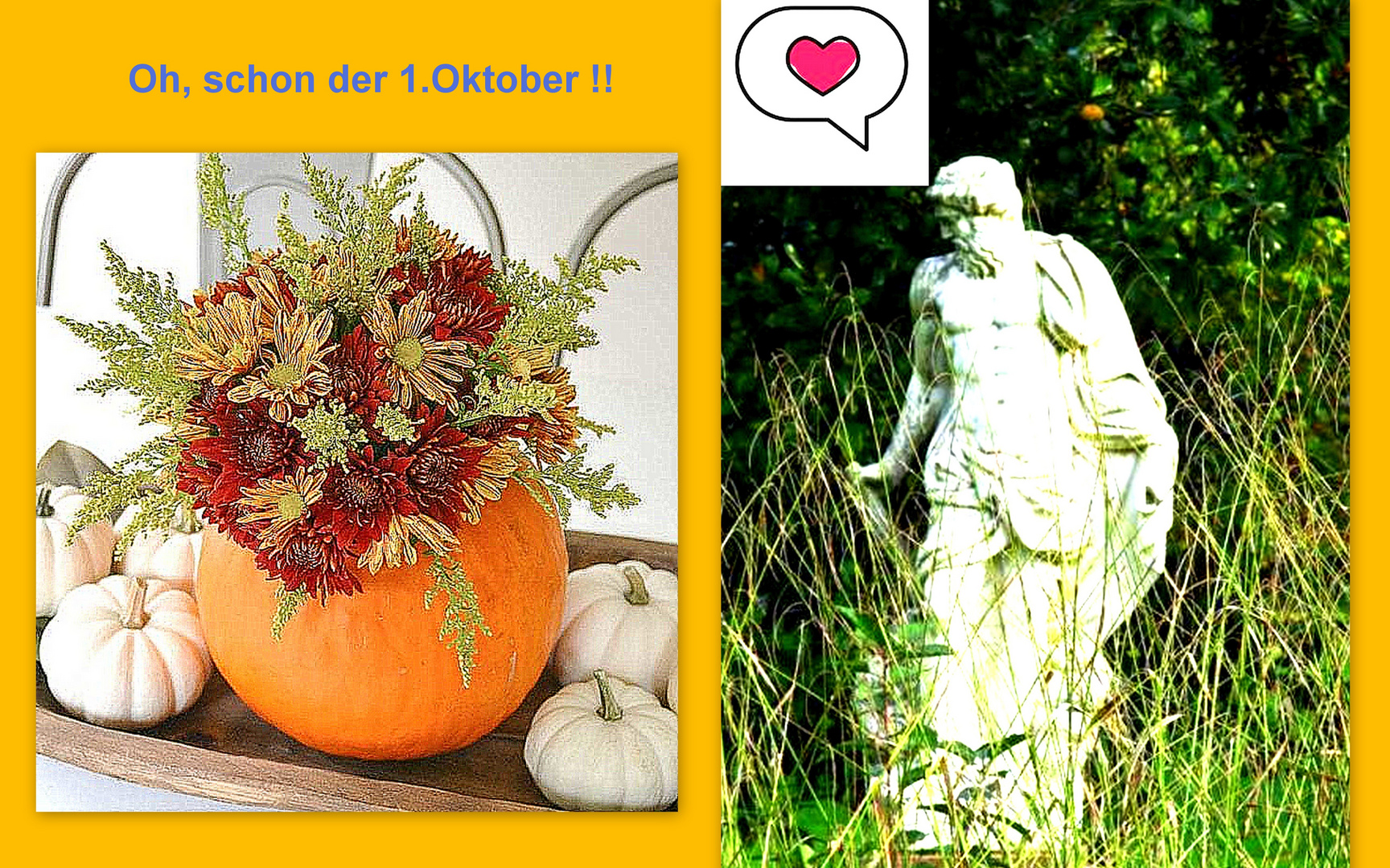 Der 1. Oktober ist da.....