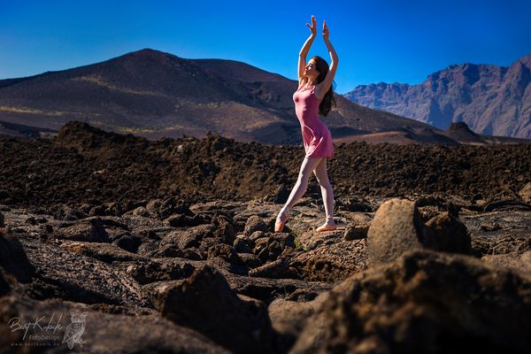 Der 1. Shooting-Morgen in den Lava-Feldern