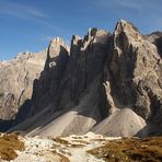 Der 2. Gipfel von links, die Oberbachernspitze - 2.675 m, da kommen wir her..