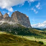 Der 3181 m  hohe Langkofel ist der Hauptgipfel der Langkofelgruppe, er ist der höchste Berg...