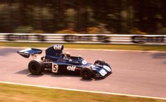 Der 3.fache Formel 1 Weltmeister : Jackie Stewart 05.Aug.1973 Nürburgring NORDSCHLEIFE hier Hatzenb