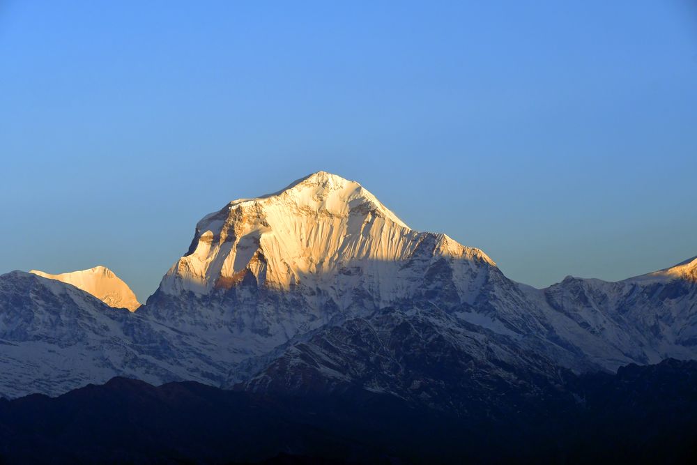 Der 8167 m hohe Dhaulagiri vom Aussichtspunkt Poon Hill 